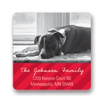 Seasonal Stripes -- Christmas Address Labels