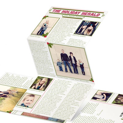 Berry Border -- Holiday Photo Cards