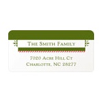 Festive Border -- Family Address Labels