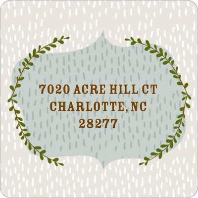 Falling Flakes -- Christmas Address Labels