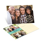 Stamped for the Season Horizontal Photo -- Custom Christmas Postcards