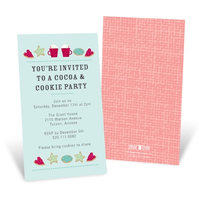 Holiday Warmth -- Cookie Exchange Invitations