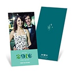 Twinkling Style Vertical Photo -- Happy New Year Greeting Cards