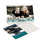 Artistic Arrows Horizontal Photo -- New Years Postcards