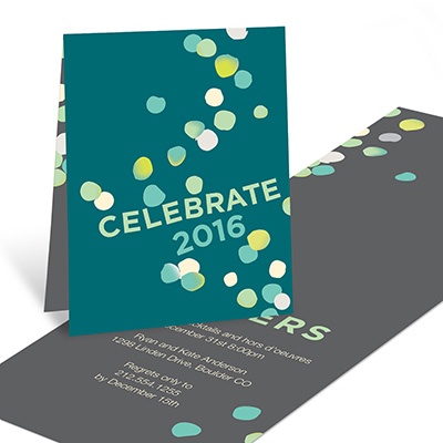 THE GOLDEN TICKET -- BOY PHOTO BIRTH ANNOUNCEMENT, 2in. x 4in. Folded Holiday Card