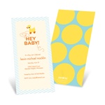 Retro Rubber Duck Toy -- Rubber Ducky Baby Shower Invitations