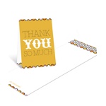 Sweet Poster in Orange -- Modern Baby Shower Thank You Cards