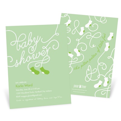Knit in Whimsical Perfection -- Baby Shower Invitations