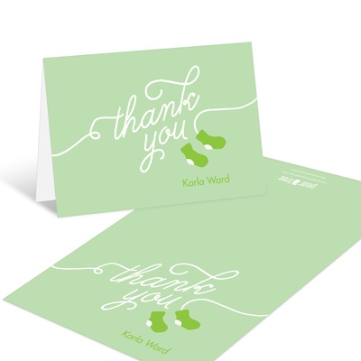 Knit in Whimsical Perfection -- Baby Shower Thank You Cards