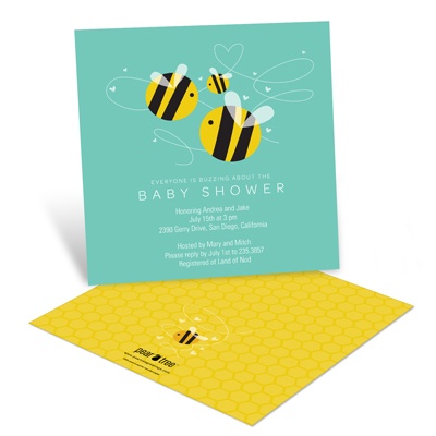 THE GOLDEN TICKET -- BOY PHOTO BIRTH ANNOUNCEMENT, 2in. x 4in. Folded Holiday Card