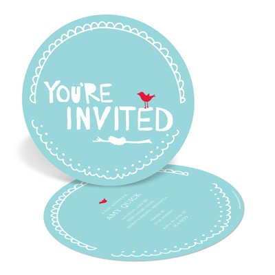 Nesting for Newborn's Arrival -- Unique Baby Shower Invitations