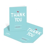 Sweet Chirps and Scallops -- Baby Shower Thank You Cards