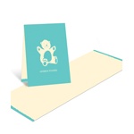 Booming with Bear Hugs in Blue -- Baby Shower Thank You Cards