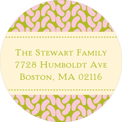 Sweet Feet in Pink -- Baby Address Labels