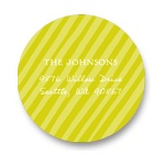 Simply Elegant Stripes Sent in Green -- Baby Address Labels