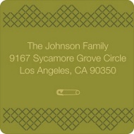 Cross Stitch Border in Green 