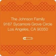 Cross Stitch Border in Orange 