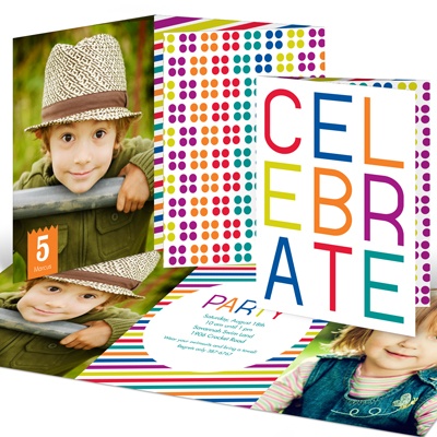 Multicolor Celebration -- Kids Birthday Invitations