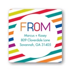 Multicolor Celebration -- Address Labels