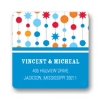 Birthday Garland -- Address Labels