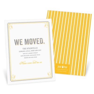 Vintage Home -- Moving Announcements