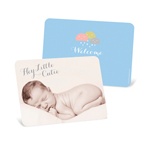 Showered with Love in Blue -- Boy Birth Announcements