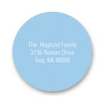 Subtle Dots in Blue -- Baby Address Labels