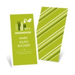 Special Delivery in the City in Green -- Boy Birth Announcements