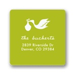 Special Delivery in Green -- Baby Address Labels