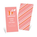 Special Delivery in the City in Pink -- Girl Birth Announcements