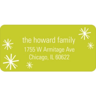 Sparkling Flurries -- Holiday Address Labels