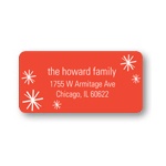 Sparkling Flurries -- Christmas Return Address Labels