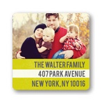 Custom Stripes -- Personalized Photo Address Labels