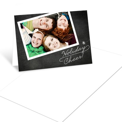 THE GOLDEN TICKET -- BOY PHOTO BIRTH ANNOUNCEMENT, 2in. x 4in. Folded Holiday Card