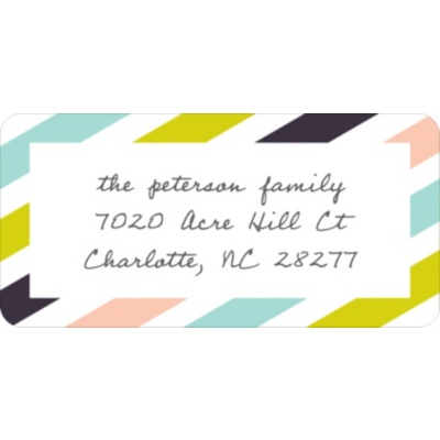 Trendy Stripes -- Address Labels