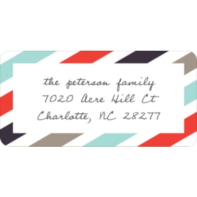 Trendy Stripes -- Personal Address Labels