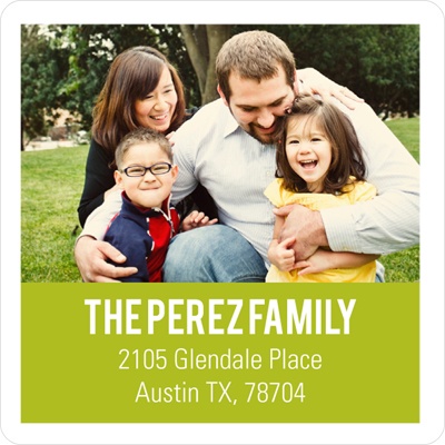 Photo Block -- Holiday Address Labels
