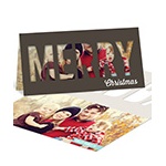 Peekaboo Christmas -- Unique Photo Christmas Cards