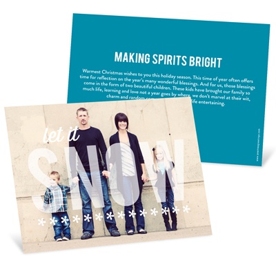 Softly Snowing -- Holiday Cards