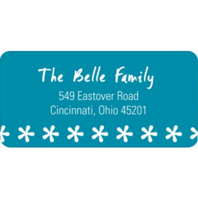Snowflake Border -- Holiday Address Labels