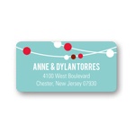 Swooping Lights -- Christmas Return Address Labels