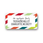 Striped Style -- Christmas Address Labels