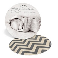 Circle of Chevron and Script 