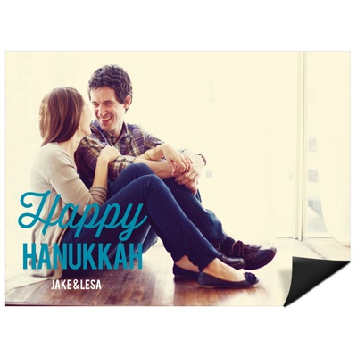 Simply Happy Horizontal Photo Magnet -- Hanukkah Cards