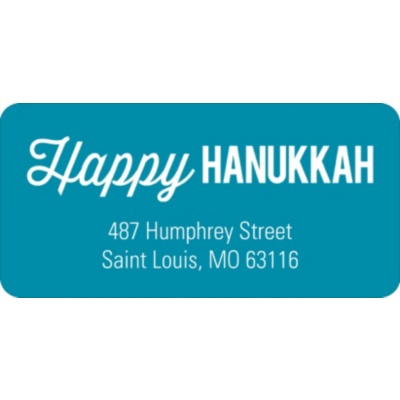 Simply Happy -- Hanukkah Address Labels