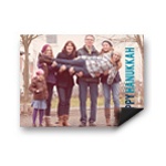 Block Greeting Horizontal Photo Magnet -- Hanukkah Cards