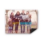 Contemporary Statement Horizontal Photo Magnet -- Hanukkah Cards
