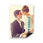 Block Greeting Vertical Photo Magnet -- Hanukkah Cards