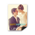 Contemporary Statement Vertical Photo Magnet -- Hanukkah Cards