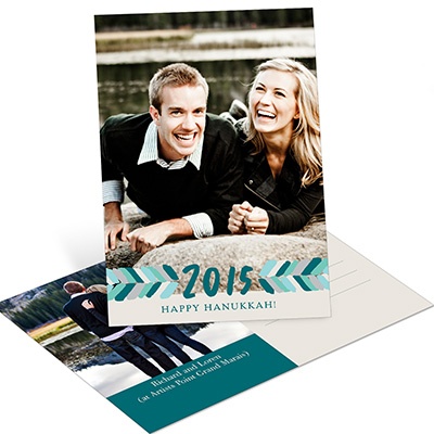 Directional Bliss Vertical Photo Postcard -- Hanukkah Cards
